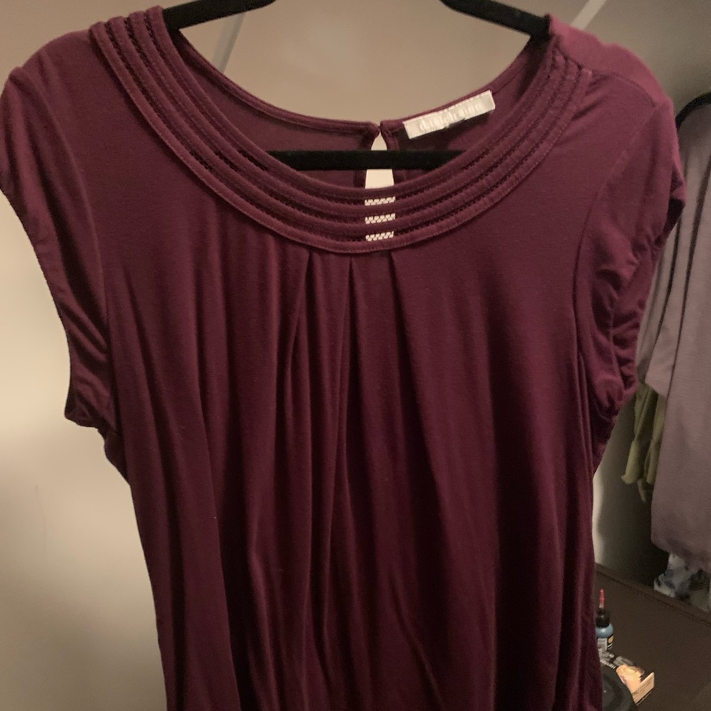 Purple shirt size petite large. Danielrainn